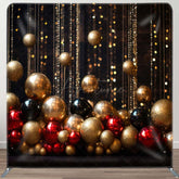 Aperturee - Aperturee Christmas Bauble Fabric Event Photo Booth Backdrop